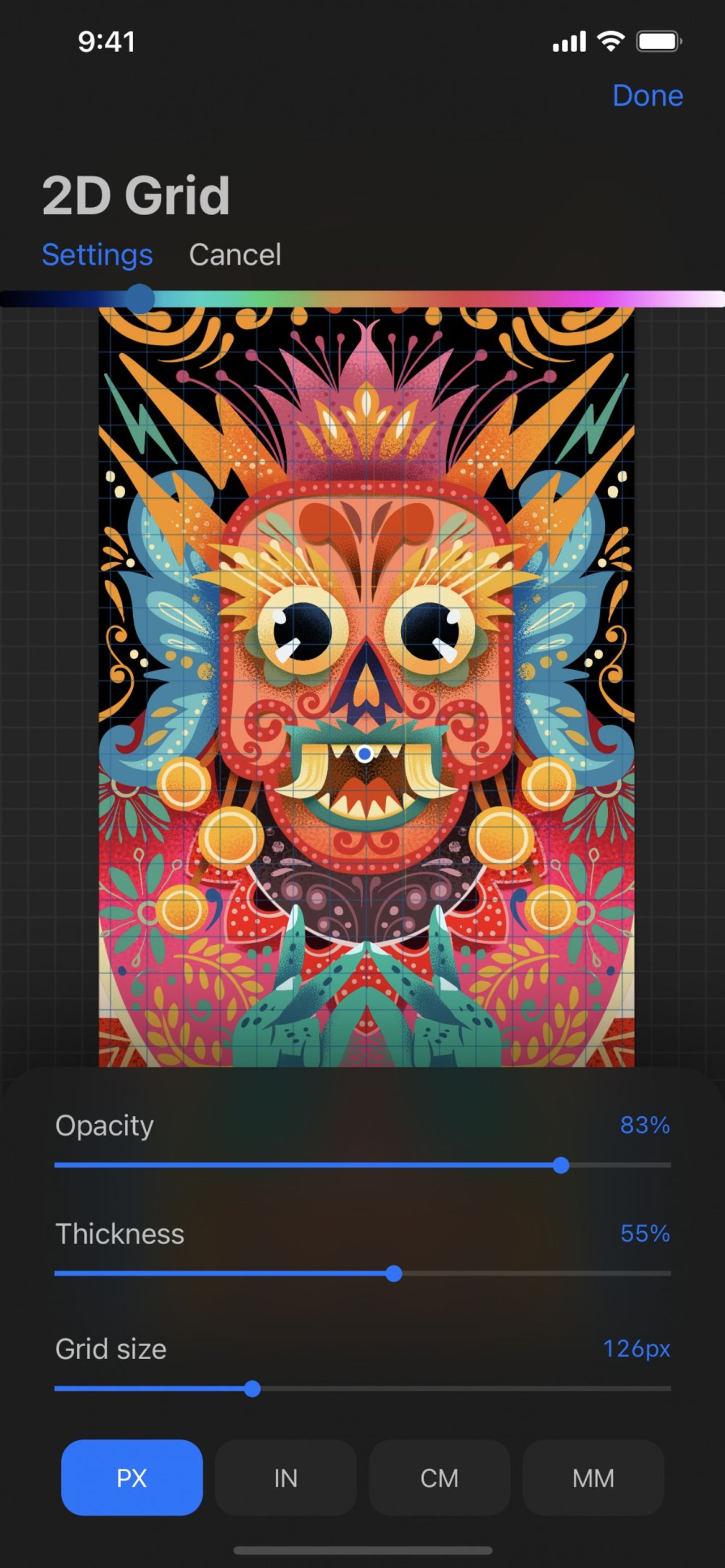 2D Grid — Procreate Pocket Handbook