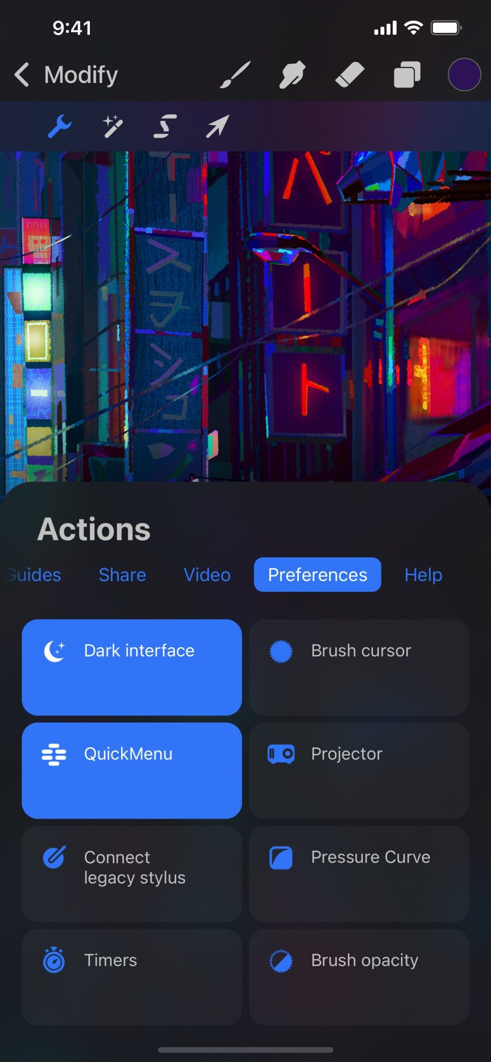 QuickMenu — Procreate Pocket Handbook
