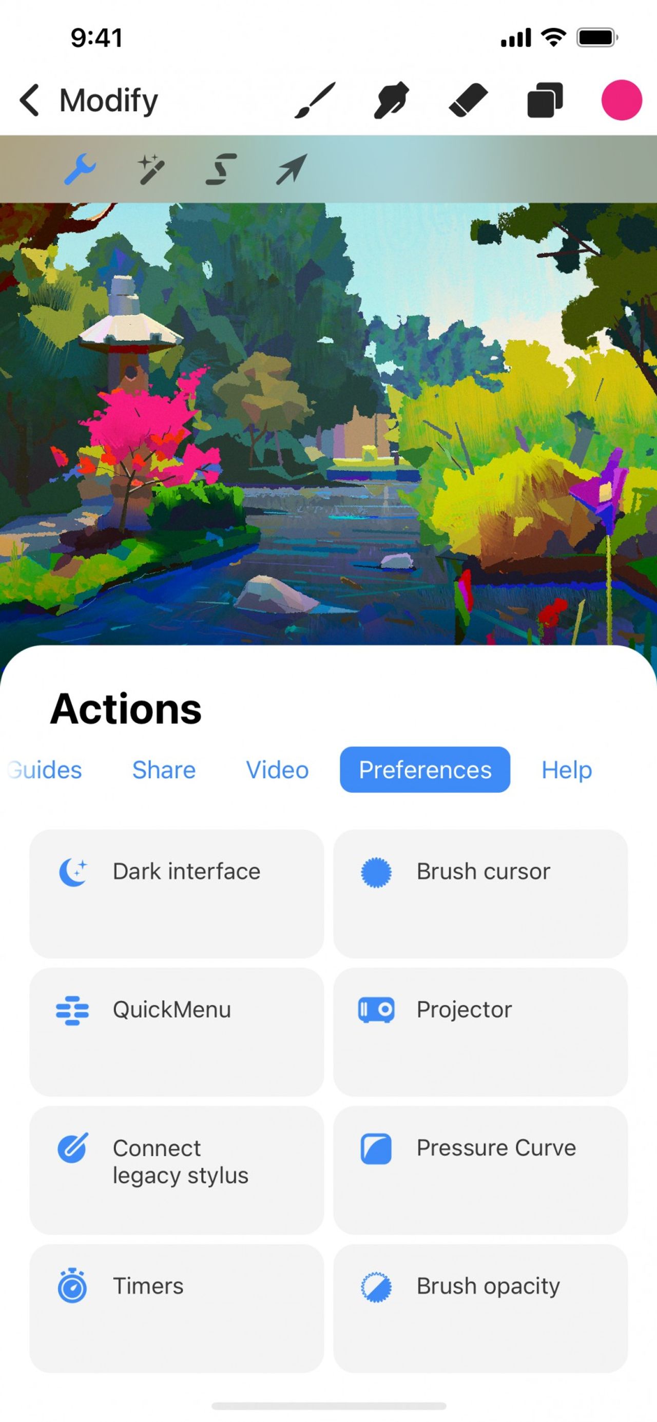 Procreate User Data Preferences — Procreate Pocket Handbook