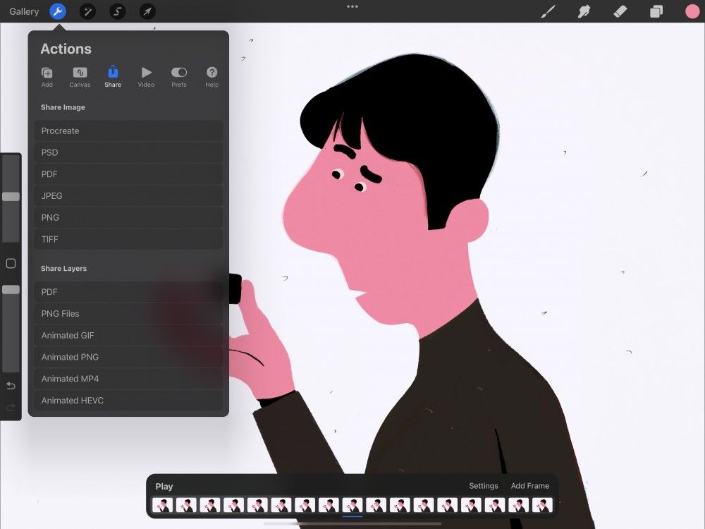 A beginners guide to creating GIFs with Procreate! 