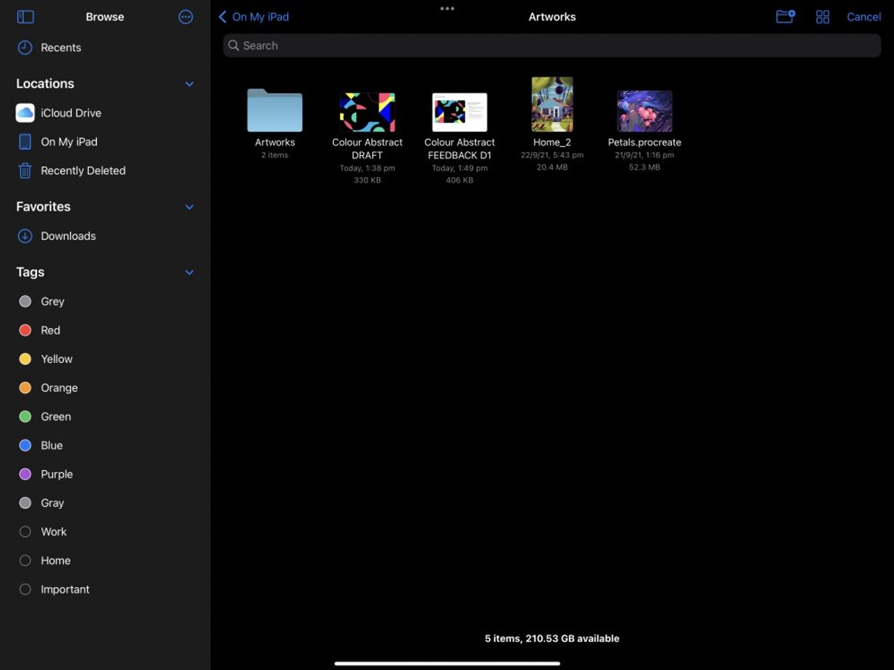 Import and Share — Procreate Handbook
