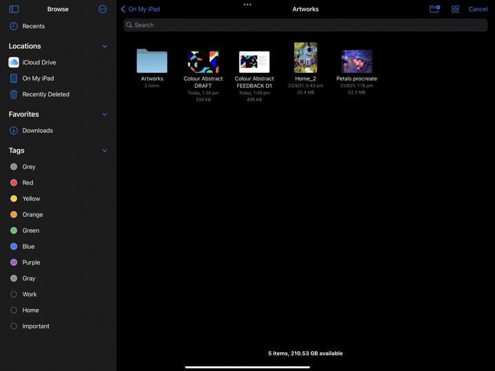 Import and Share — Procreate Handbook