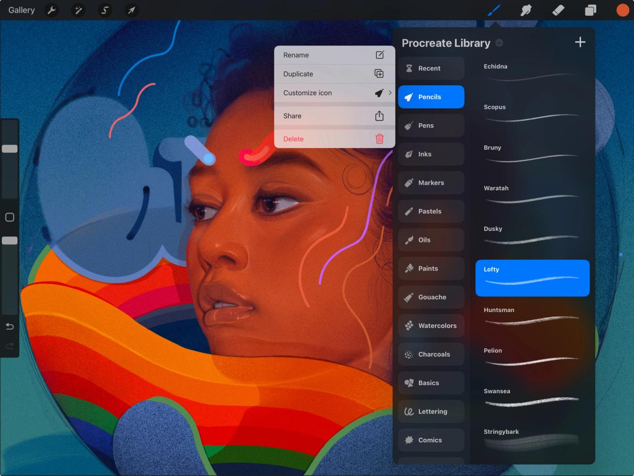 Brush Libraries — Procreate Handbook