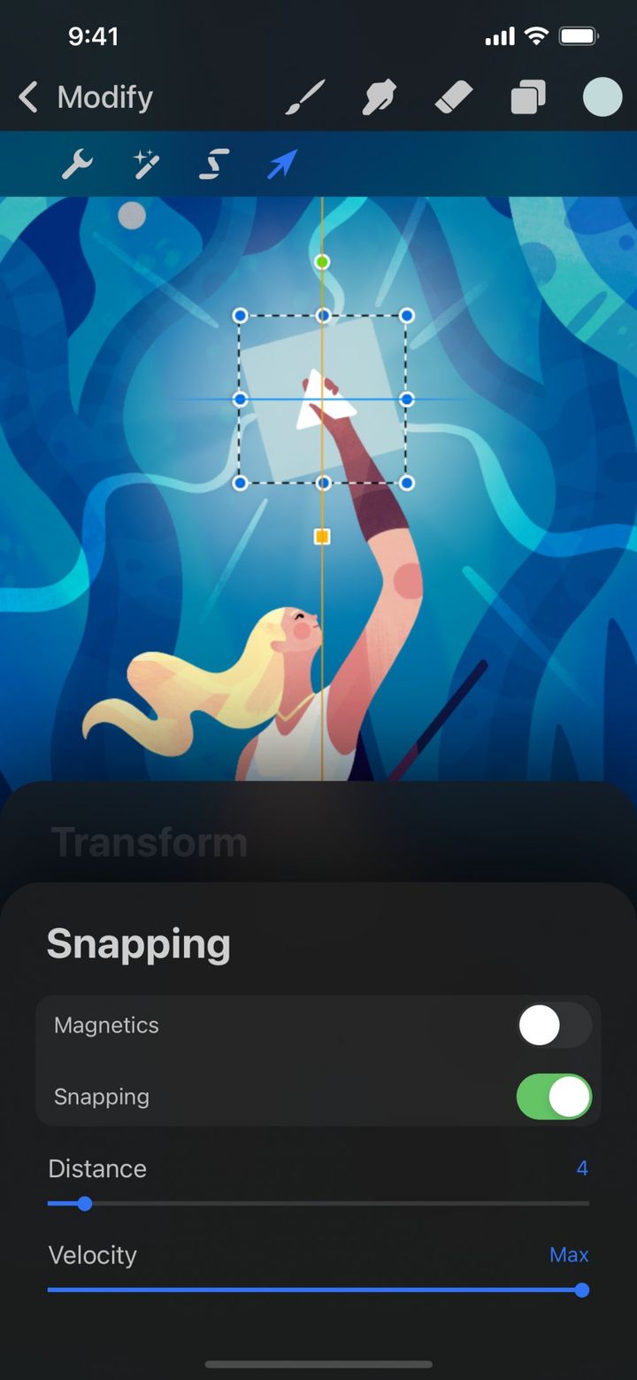 Snapping — Procreate Pocket Handbook