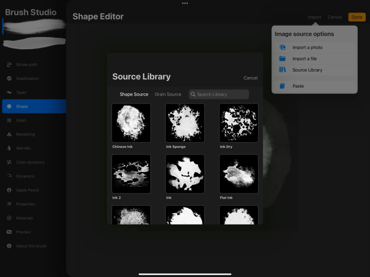 Brush Studio Settings — Procreate Handbook