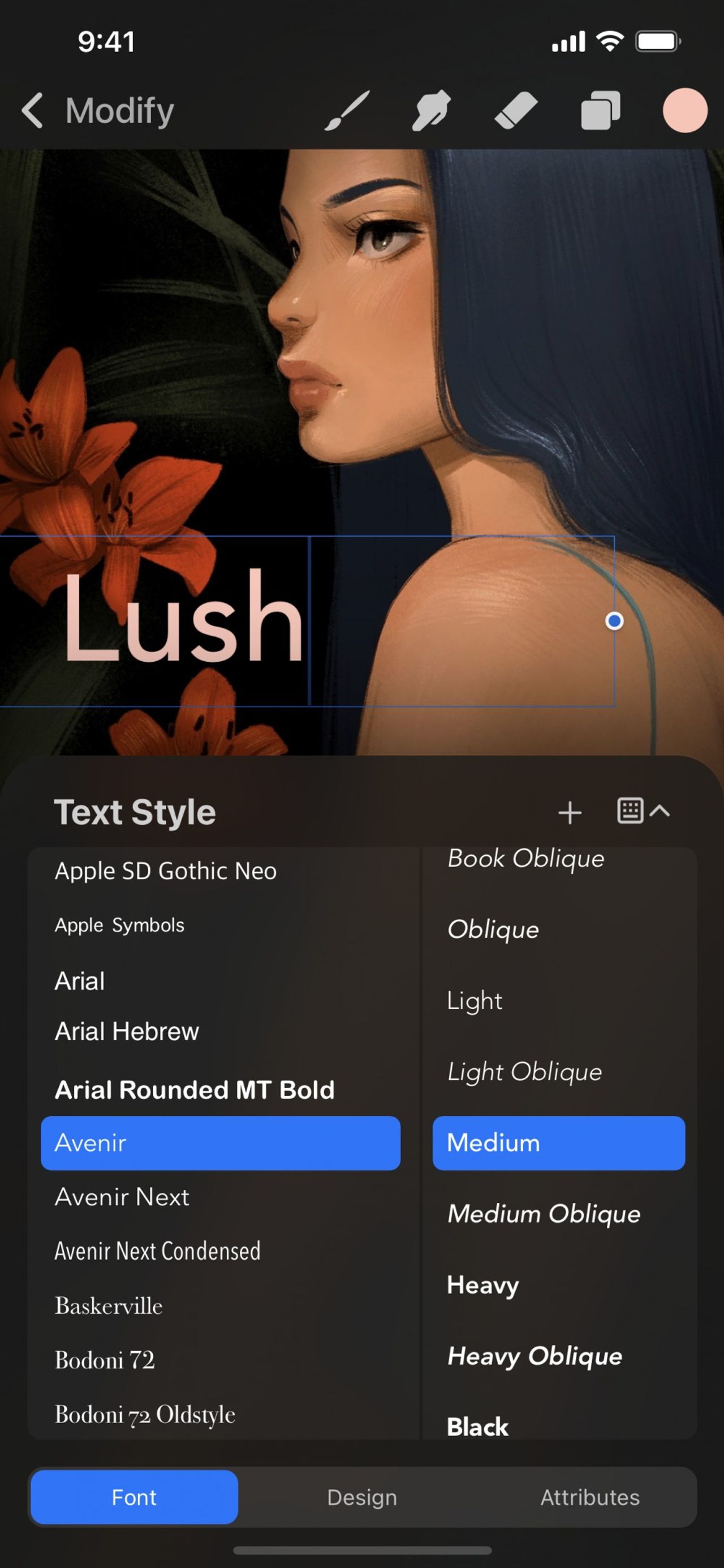 Fonts — Procreate Pocket Handbook