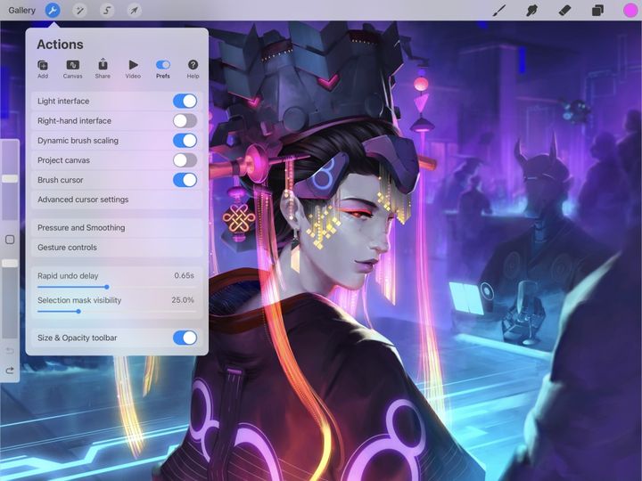 Procreate User Data Interface — Procreate Handbook
