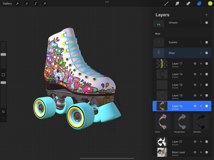 What 3D materials can I use in Procreate? — Procreate for iPad Help Center