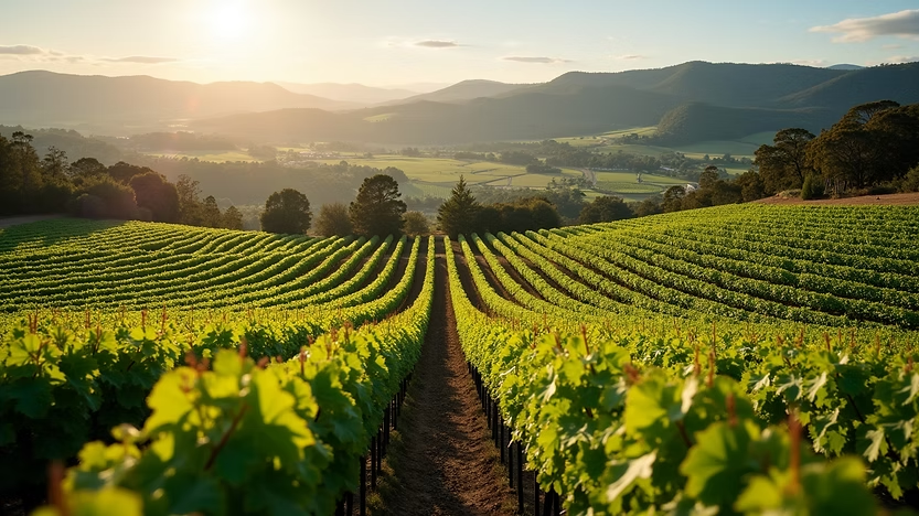 Sandalford Wines features beautiful rolling vineyards
