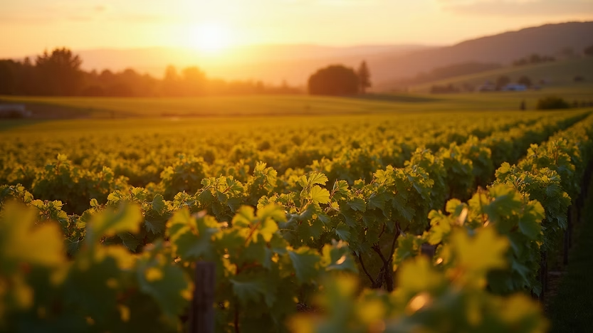 Lush vineyards at Sandalford Winery