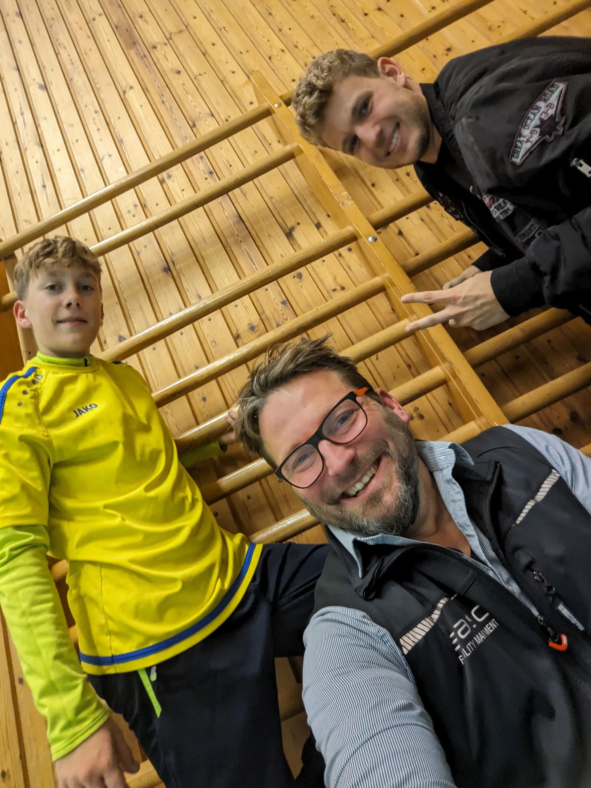 in der Sporthalle