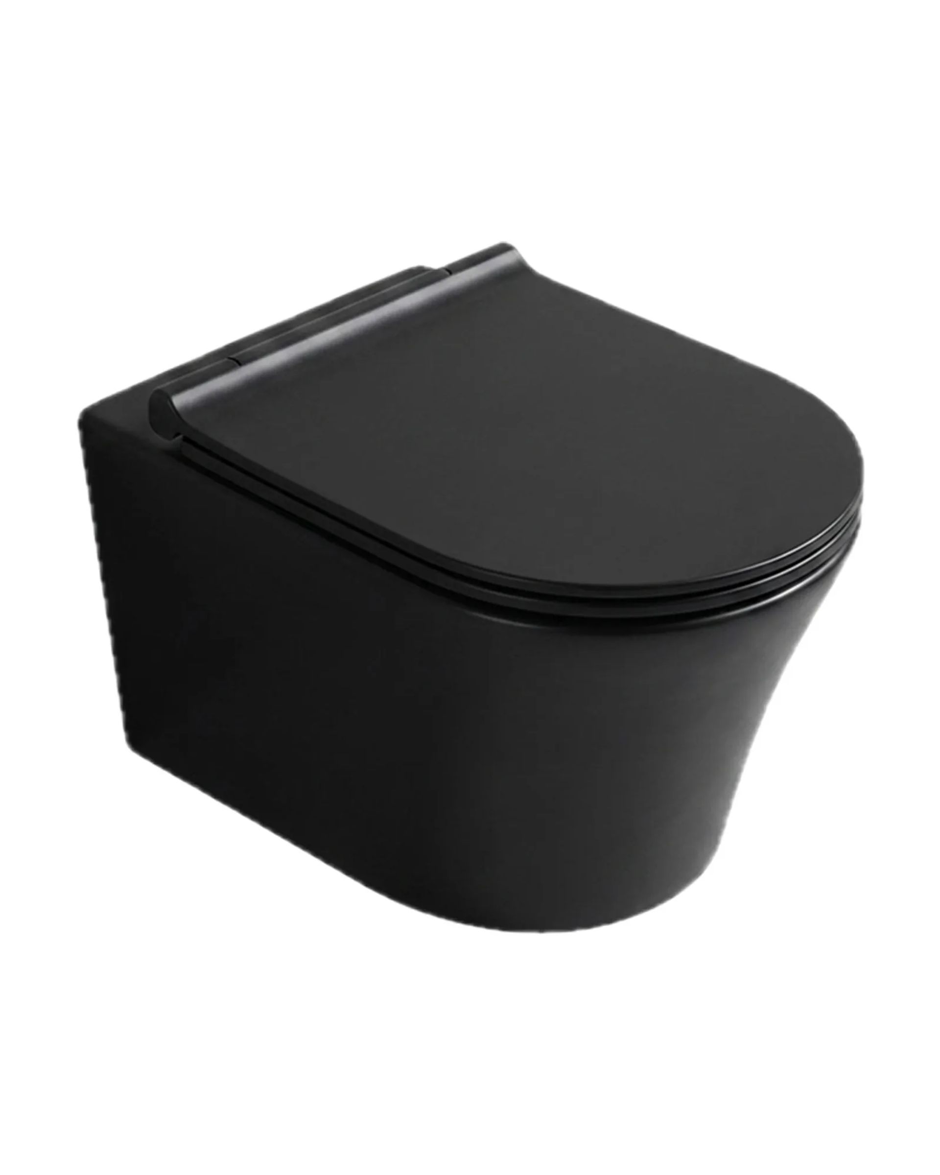 Inodoro INR-3WH-BM Negro Matte, vista 3/4