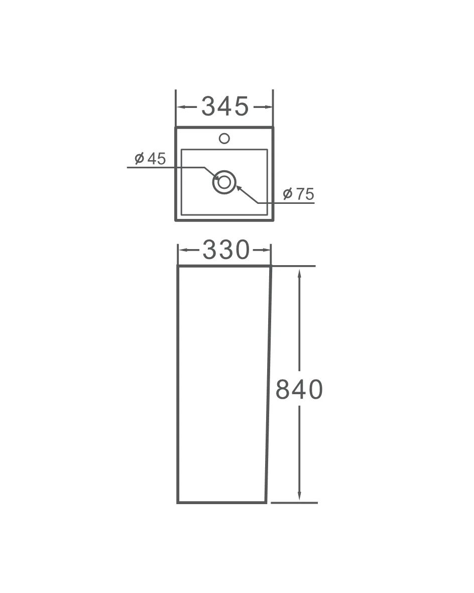 Plano cotado COL-1