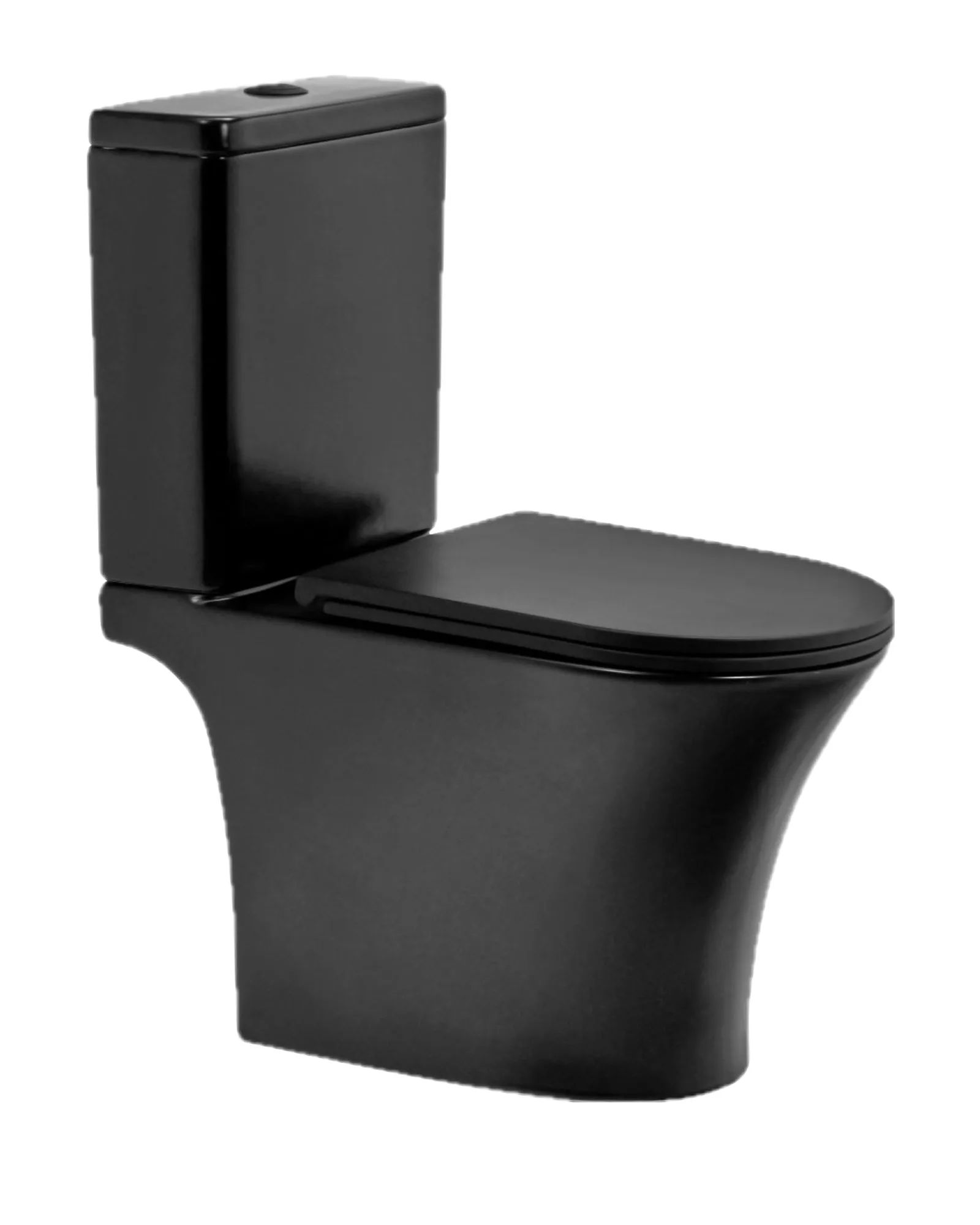 Inodoro INR-3-BM Negro Matte, vista 3/4