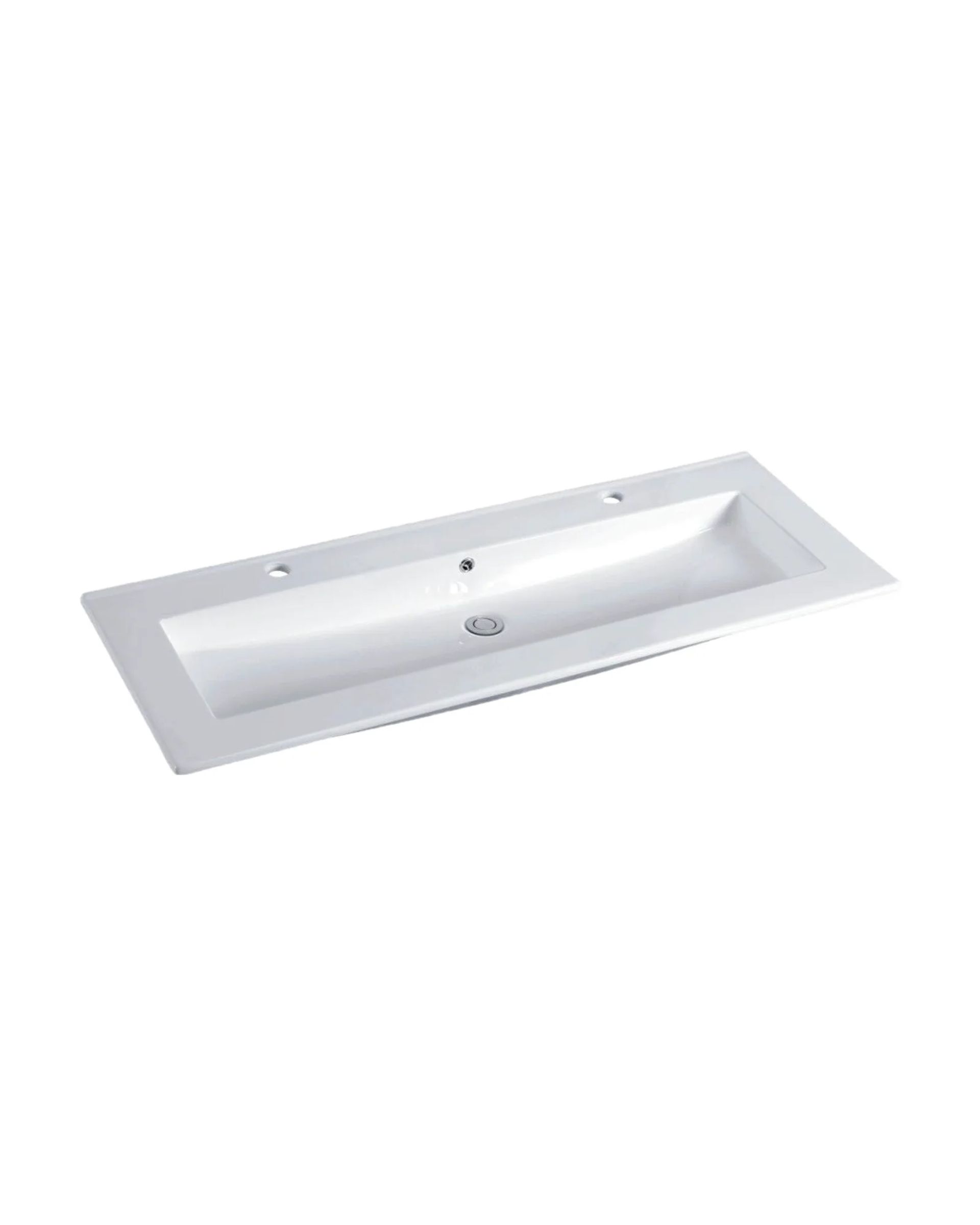 Mesada B120 Blanco, vista 3/4