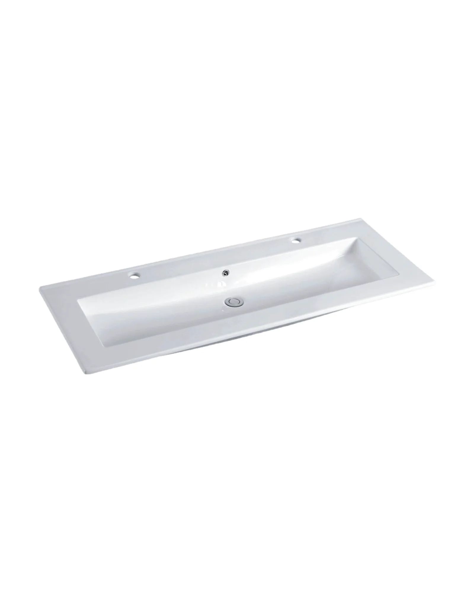 Mesada B120 Blanco, vista 3/4