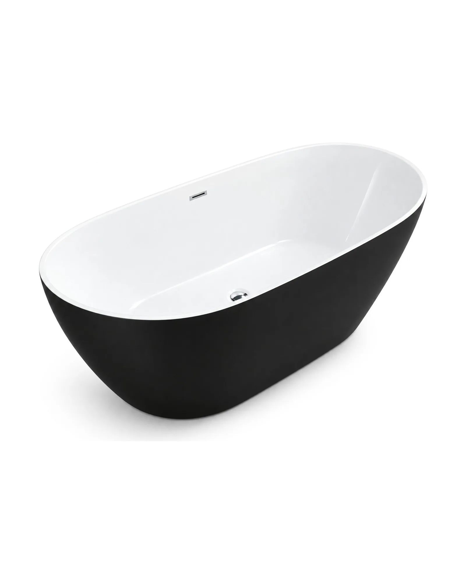 Bañera BAE-3-BW Negro y Blanco, vista 3/4