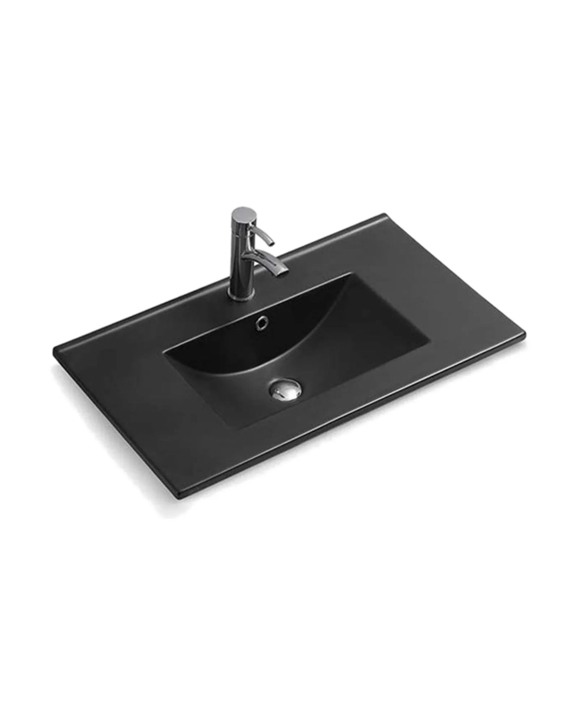 Mesada B80BM Negro Matte, vista detalle
