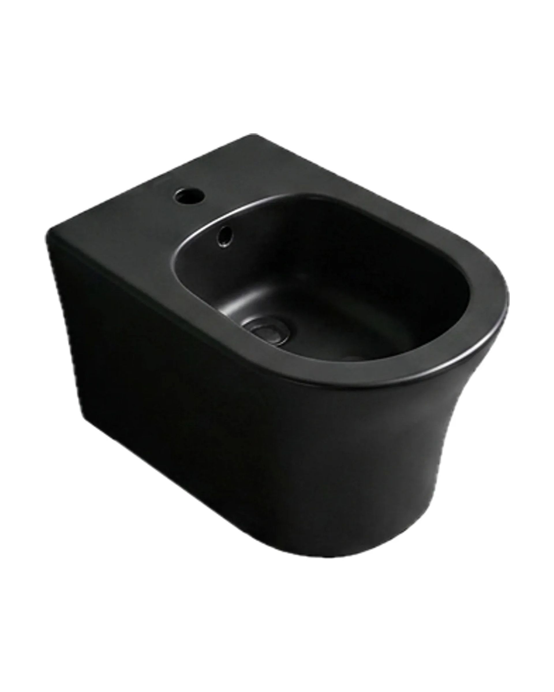 Bidet BIR-3WH-BM Negro Matte, vista 3/4