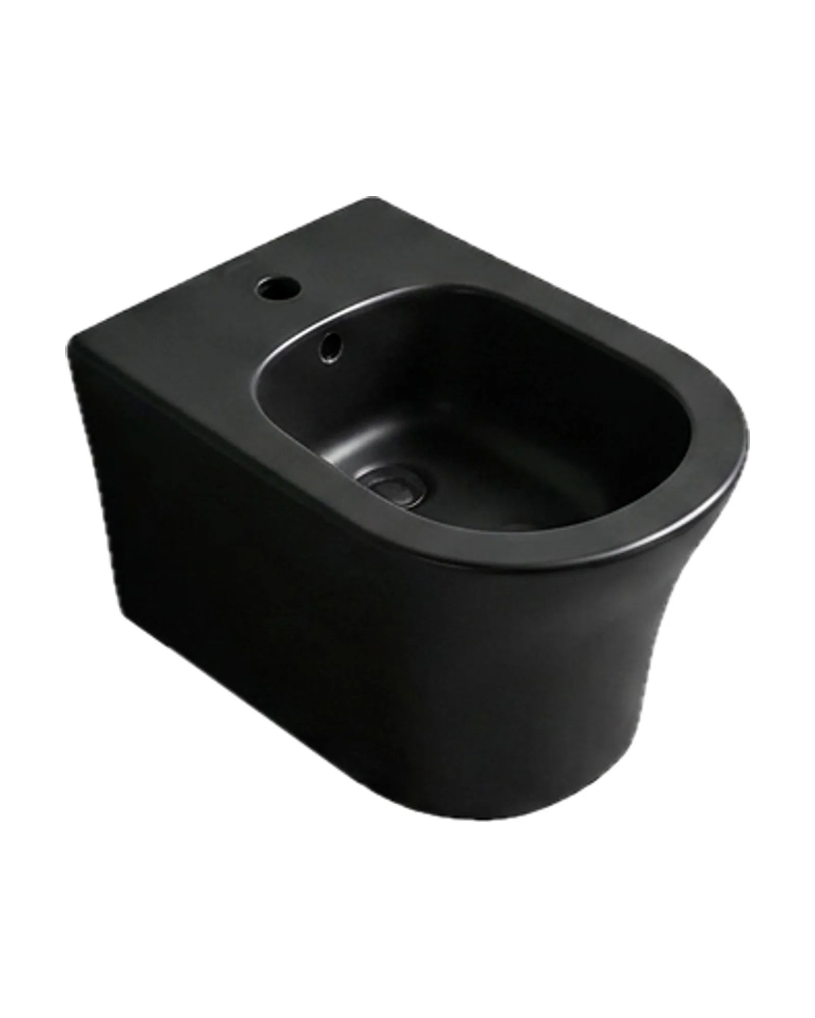 Bidet BIR-3WH-BM Negro Matte, vista 3/4