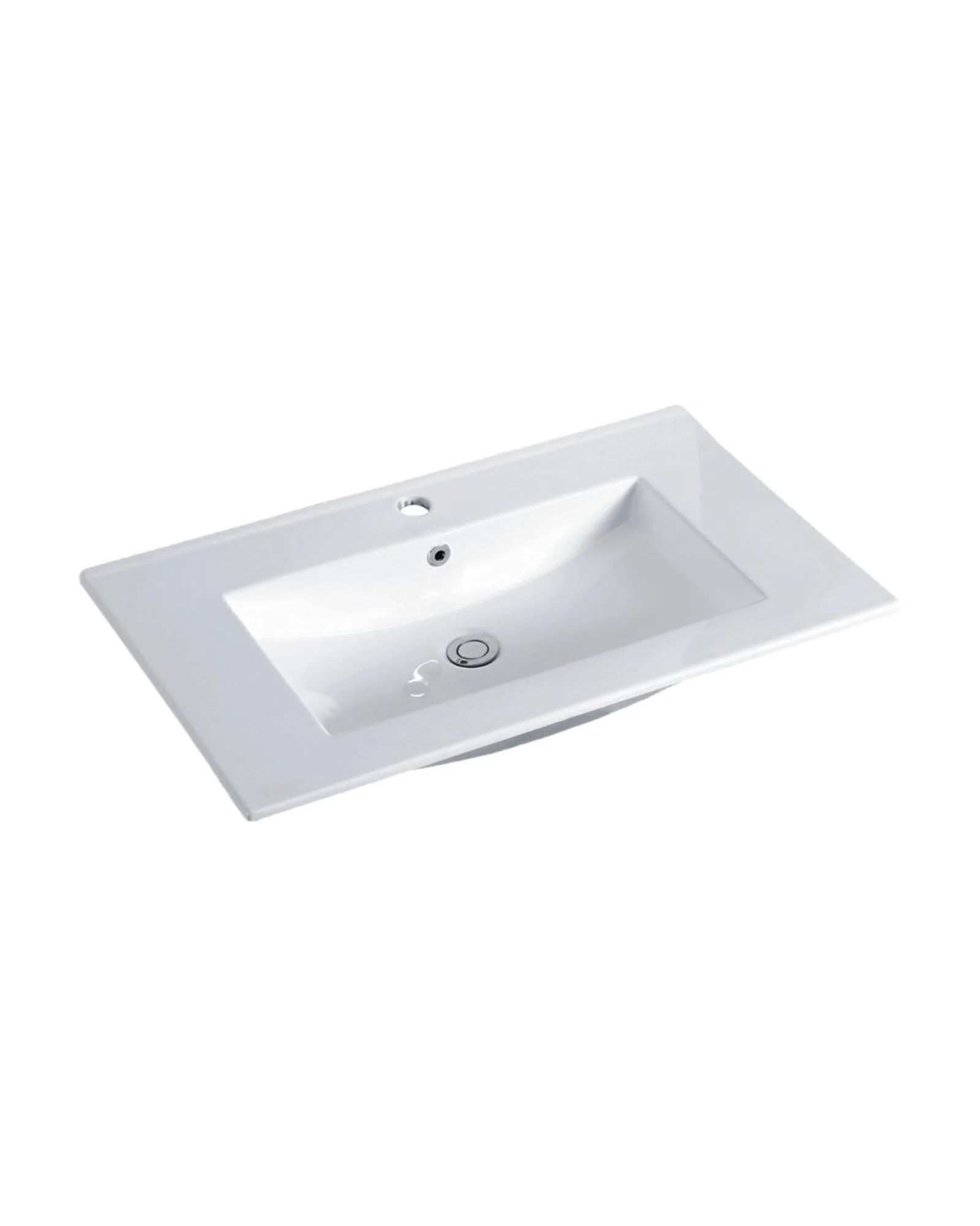 Mesada B80 Blanco, vista 3/4