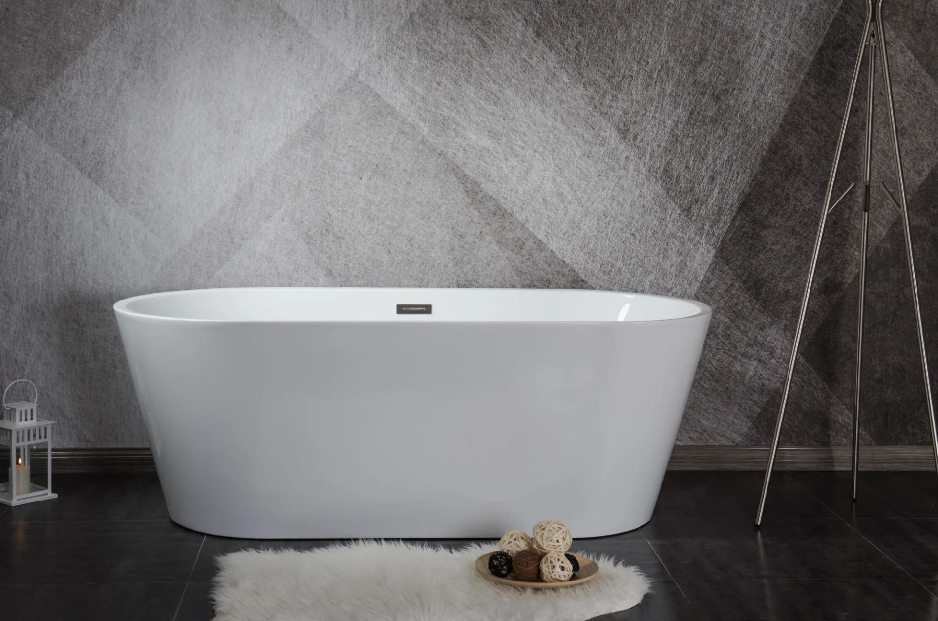 Bañera BAE-1 Blanco Brillante, vista ambientada