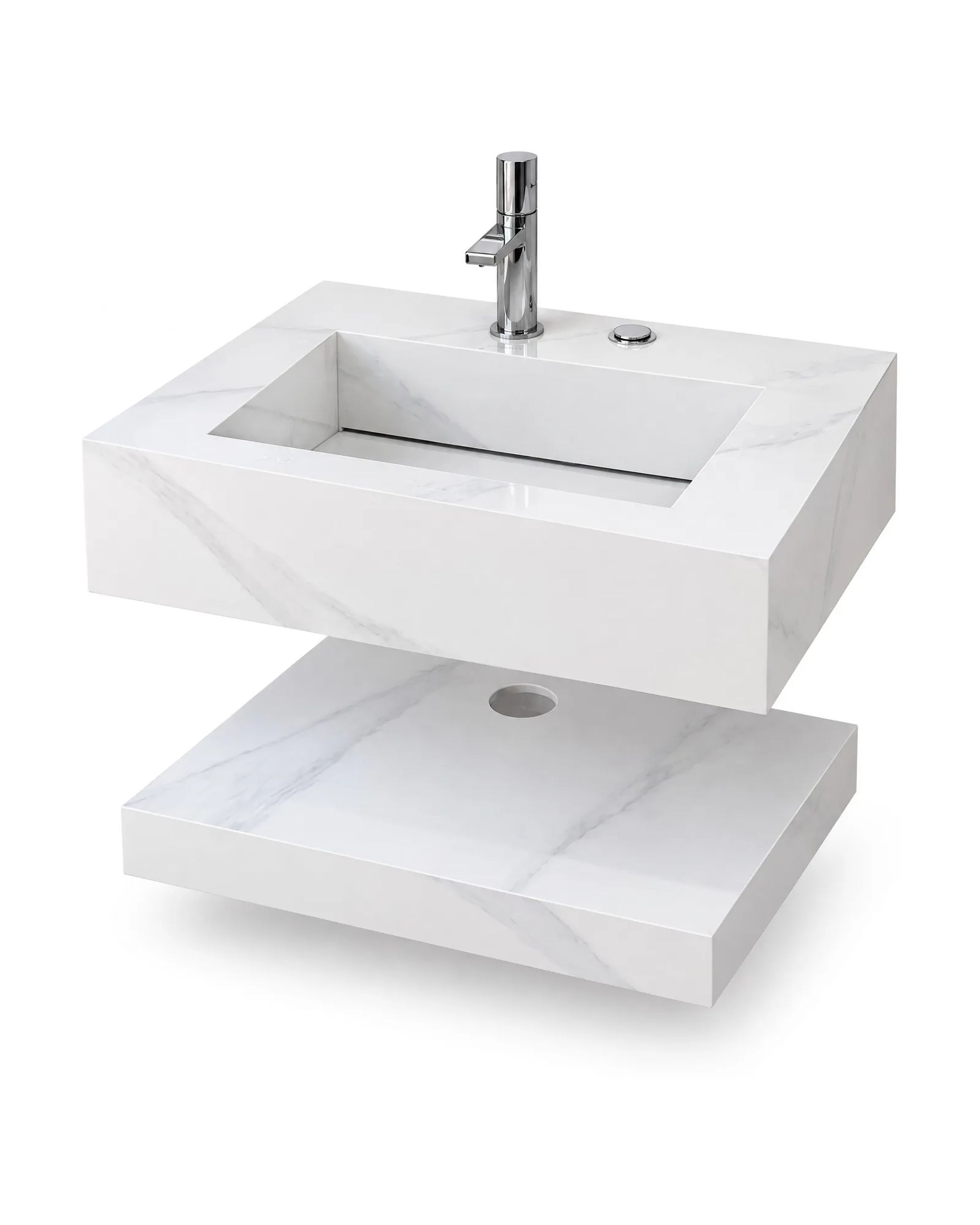 Mueble RACKHD-60-C Light Grey Rock pulido, vista 3/4