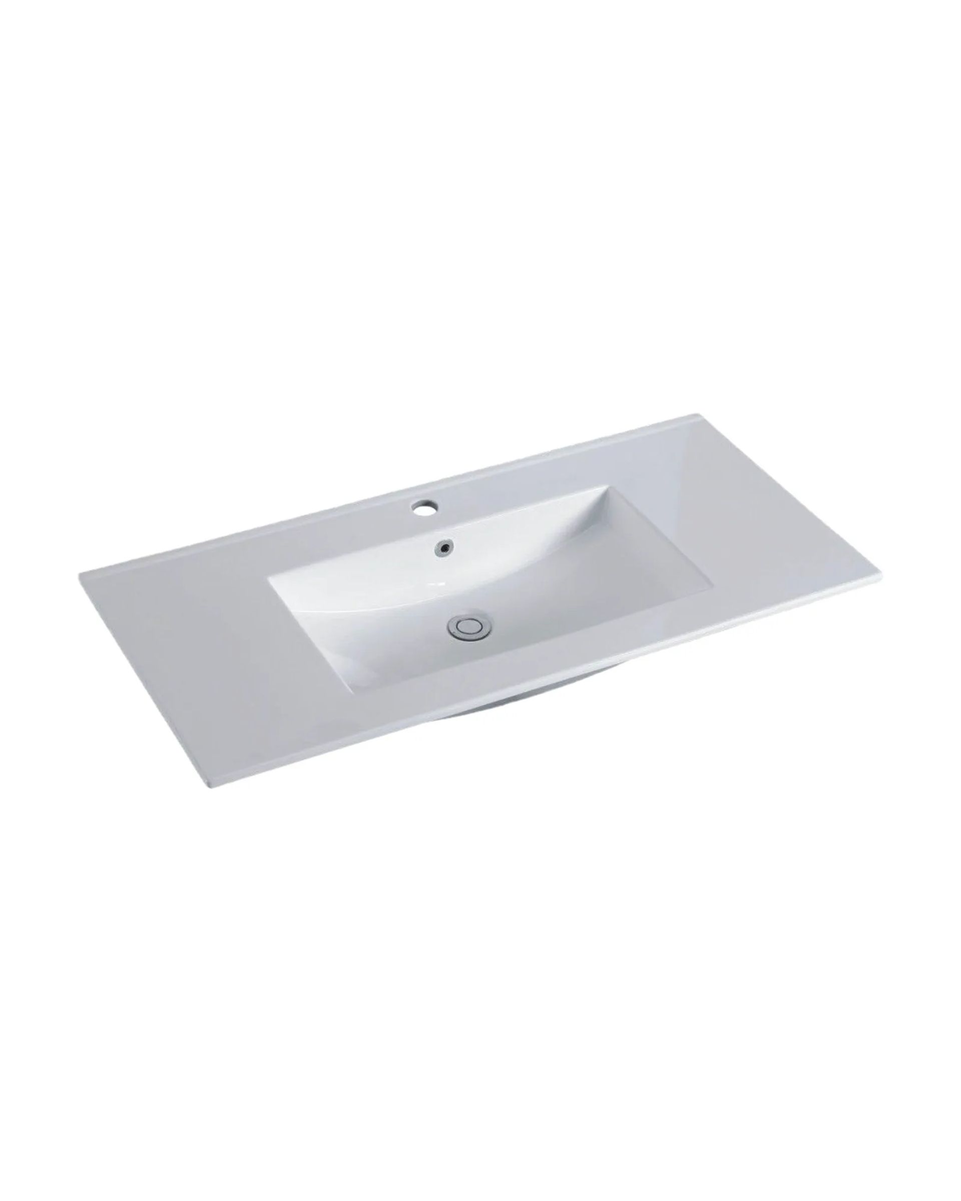 Mesada B100 Blanco, vista 3/4
