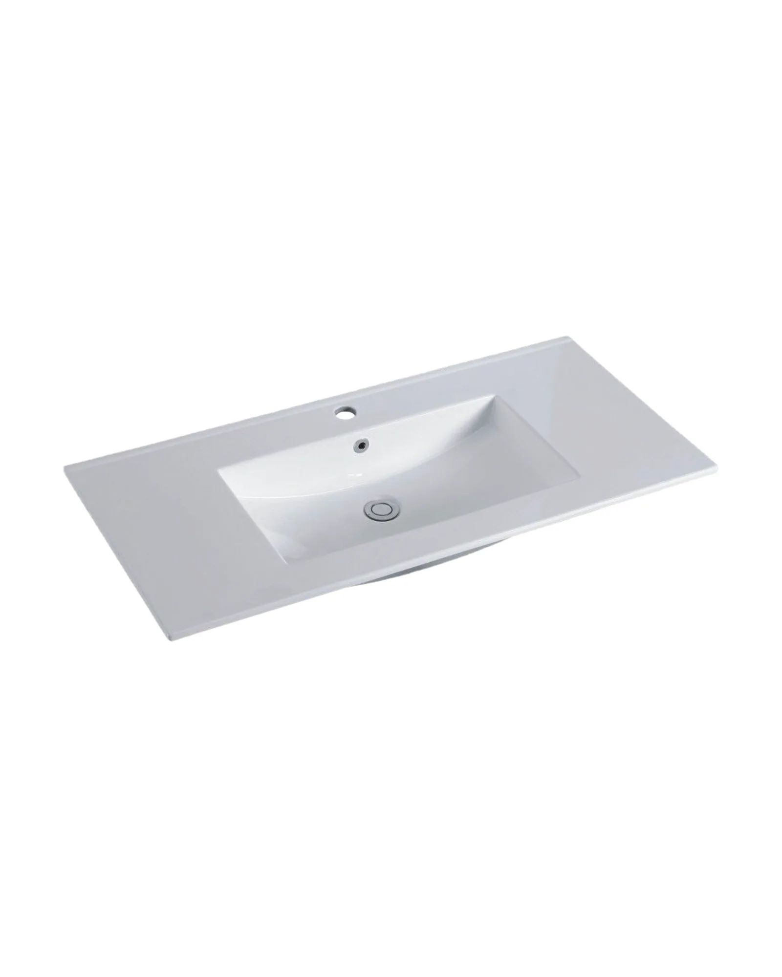 Mesada B100 Blanco, vista 3/4