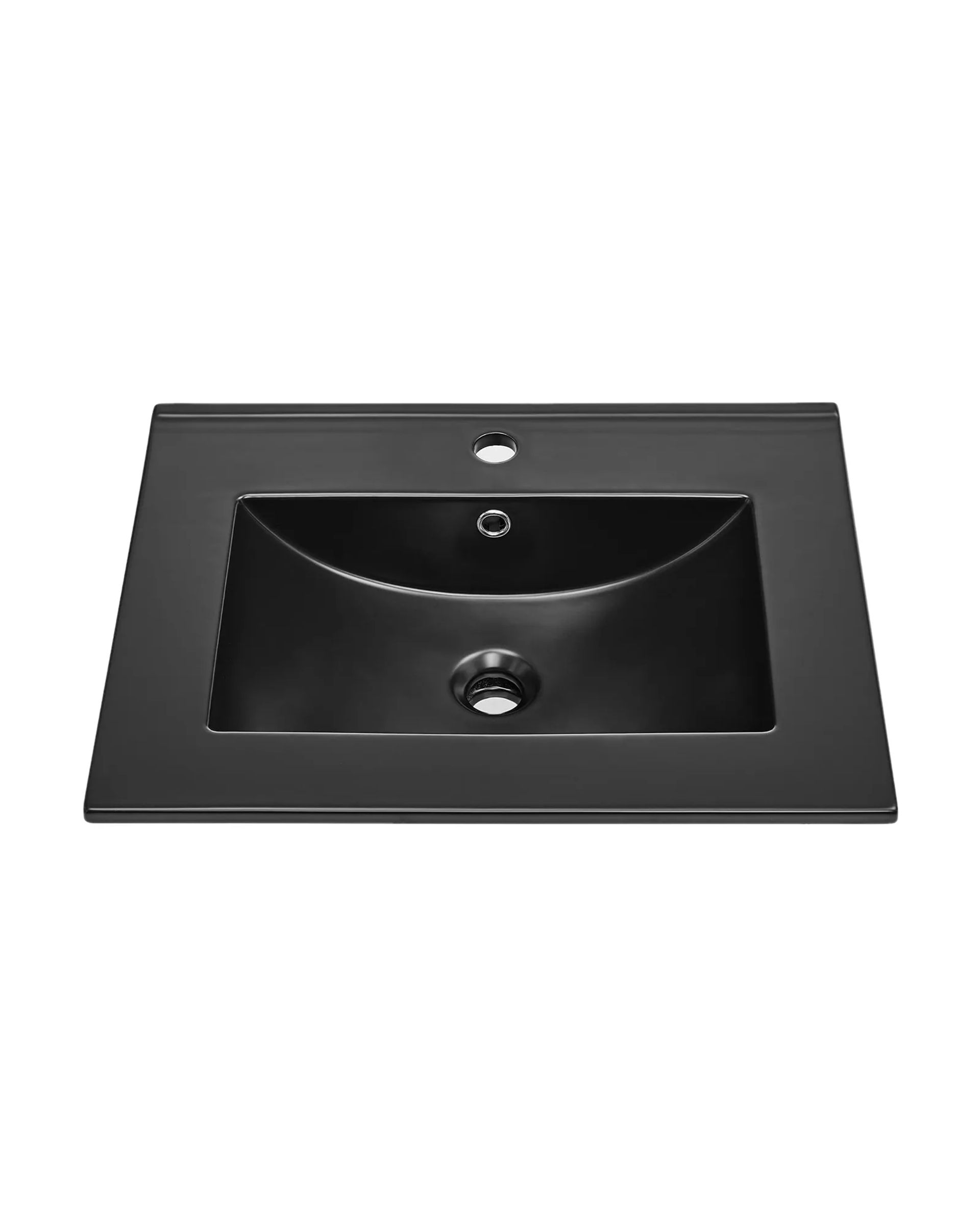 Mesada B60BM Negro Matte, vista 3/4