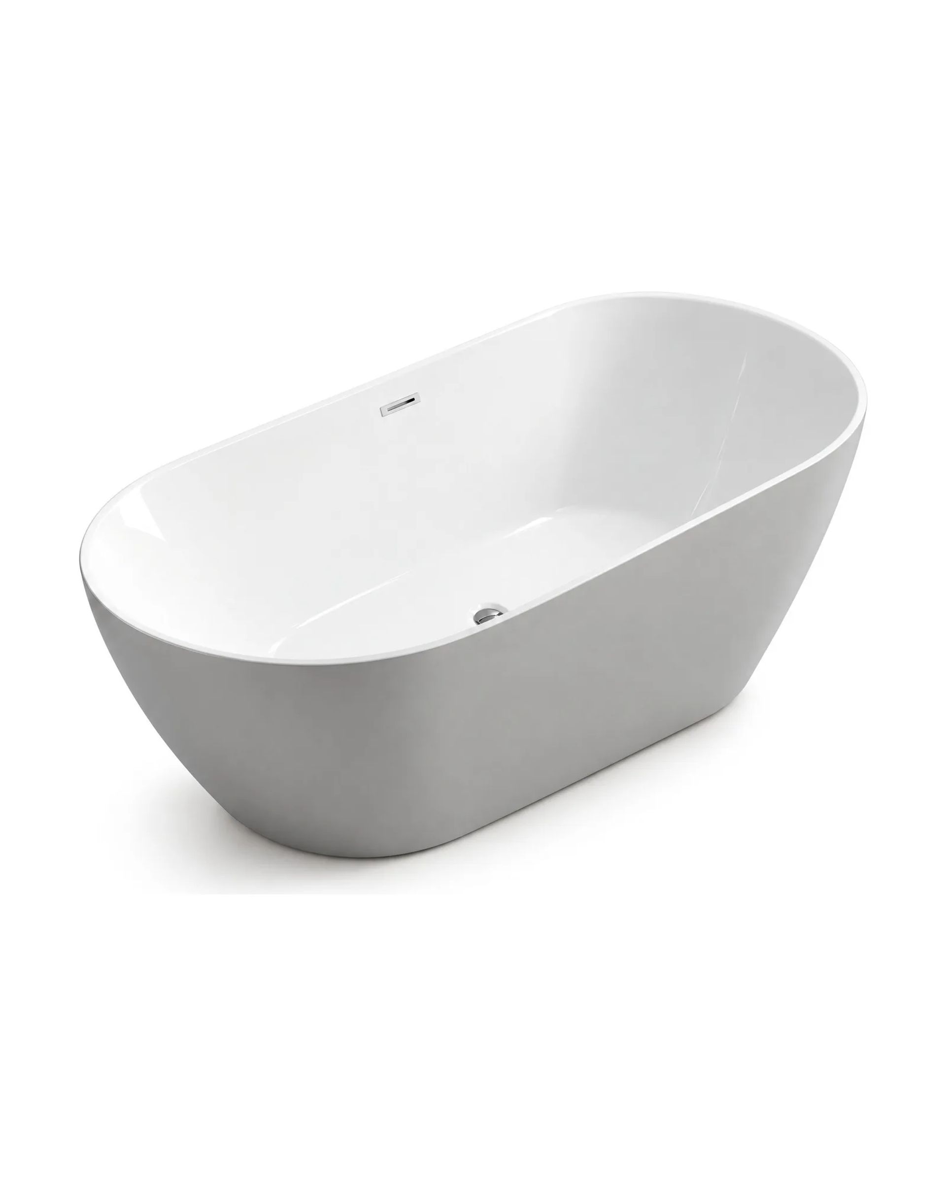 Bañera BAE-4-GW Gris y Blanco, vista 3/4