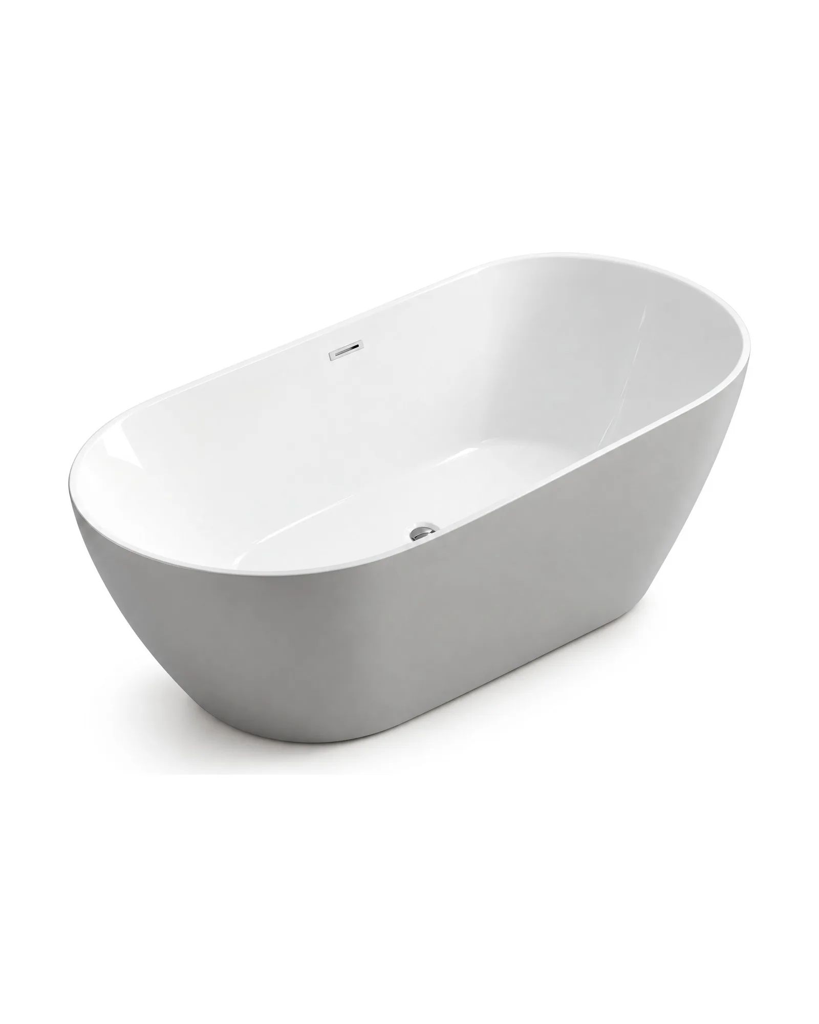 Bañera BAE-4-GW Gris y Blanco, vista 3/4