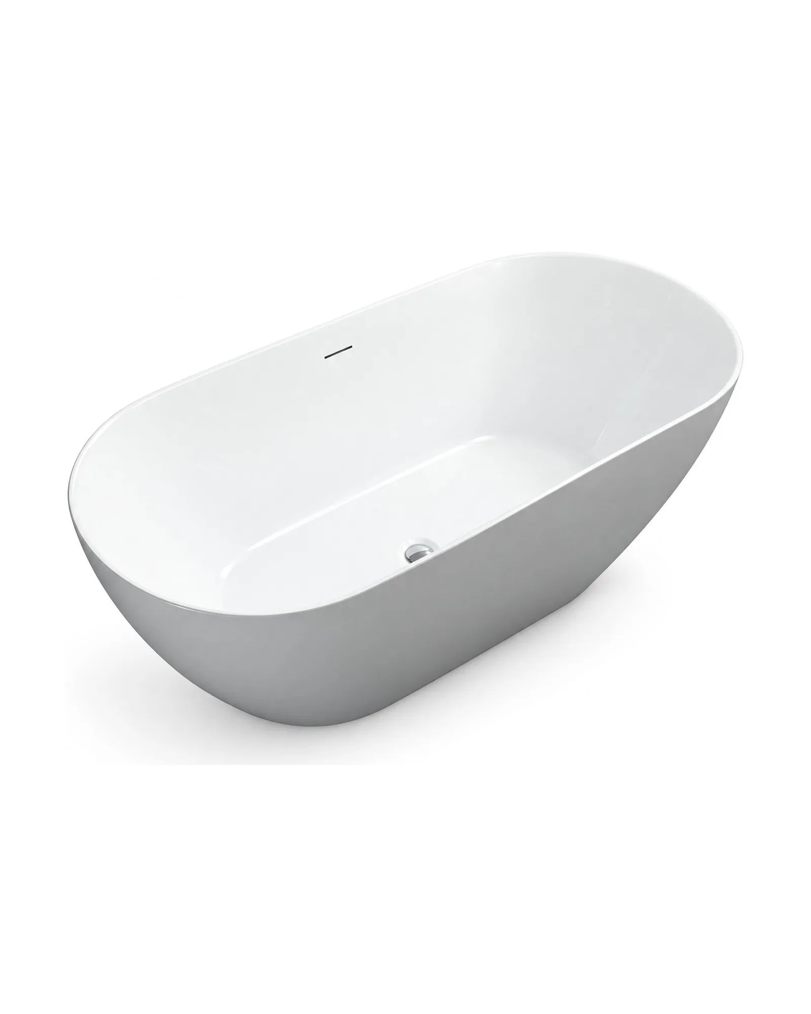 Bañera BAE-3-GW Gris y Blanco, vista 3/4