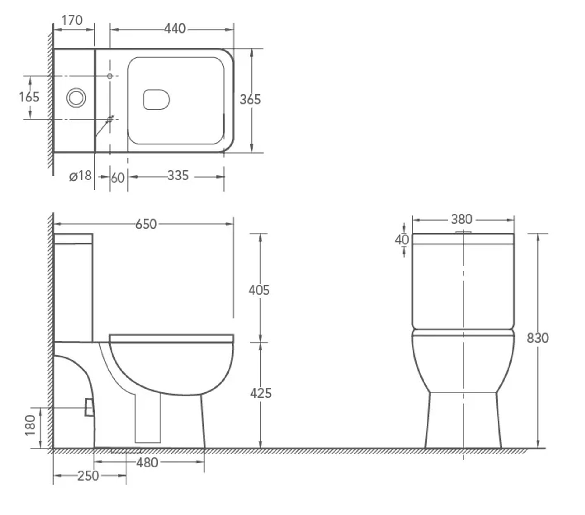 Plano cotado INC-1