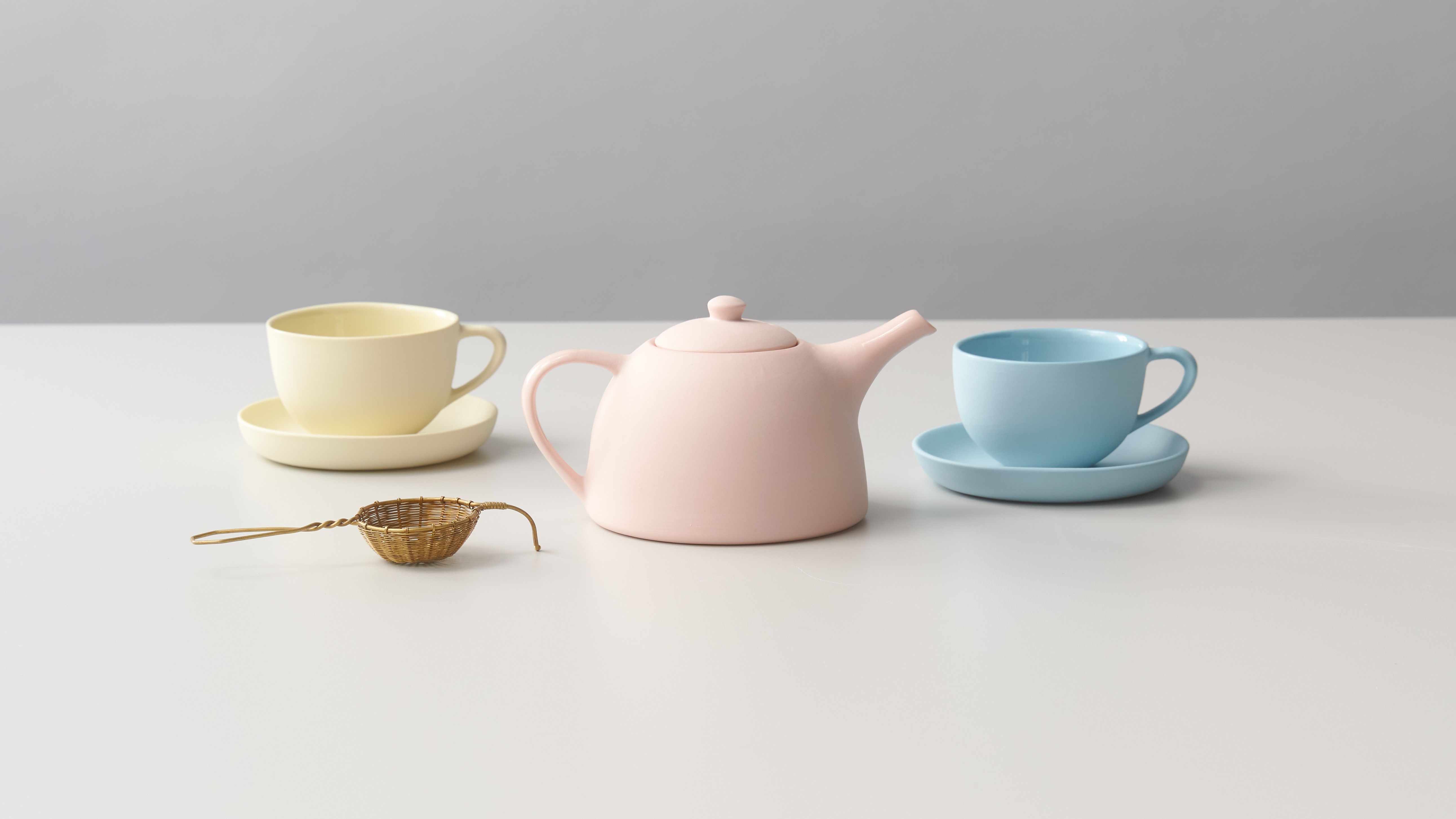 Teapot Round 2-Cup, Handmade