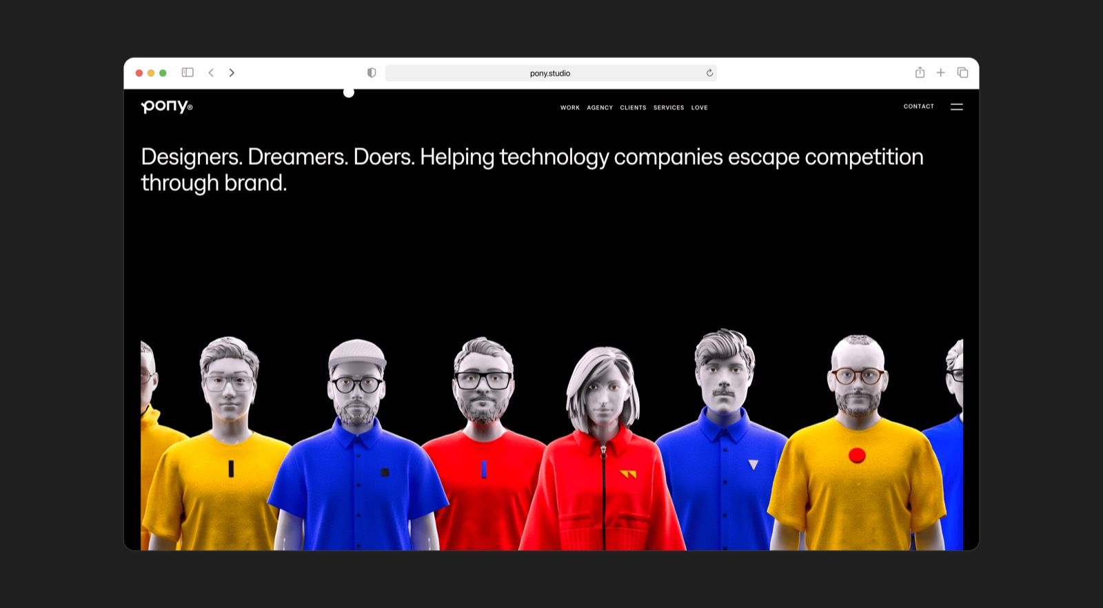 Pony SaaS website design agency