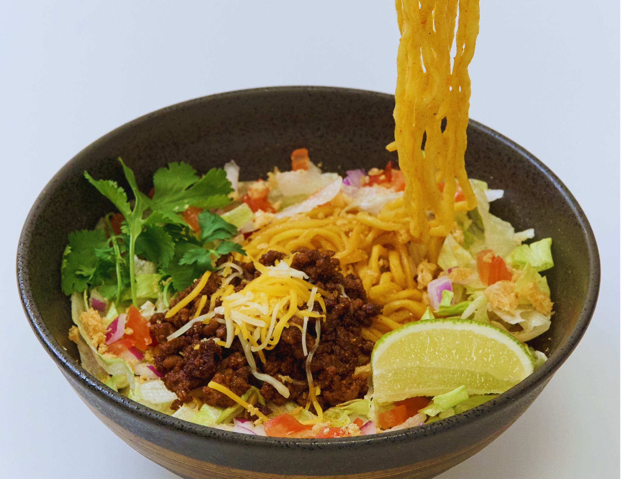 A bowl of Taco Mazemen