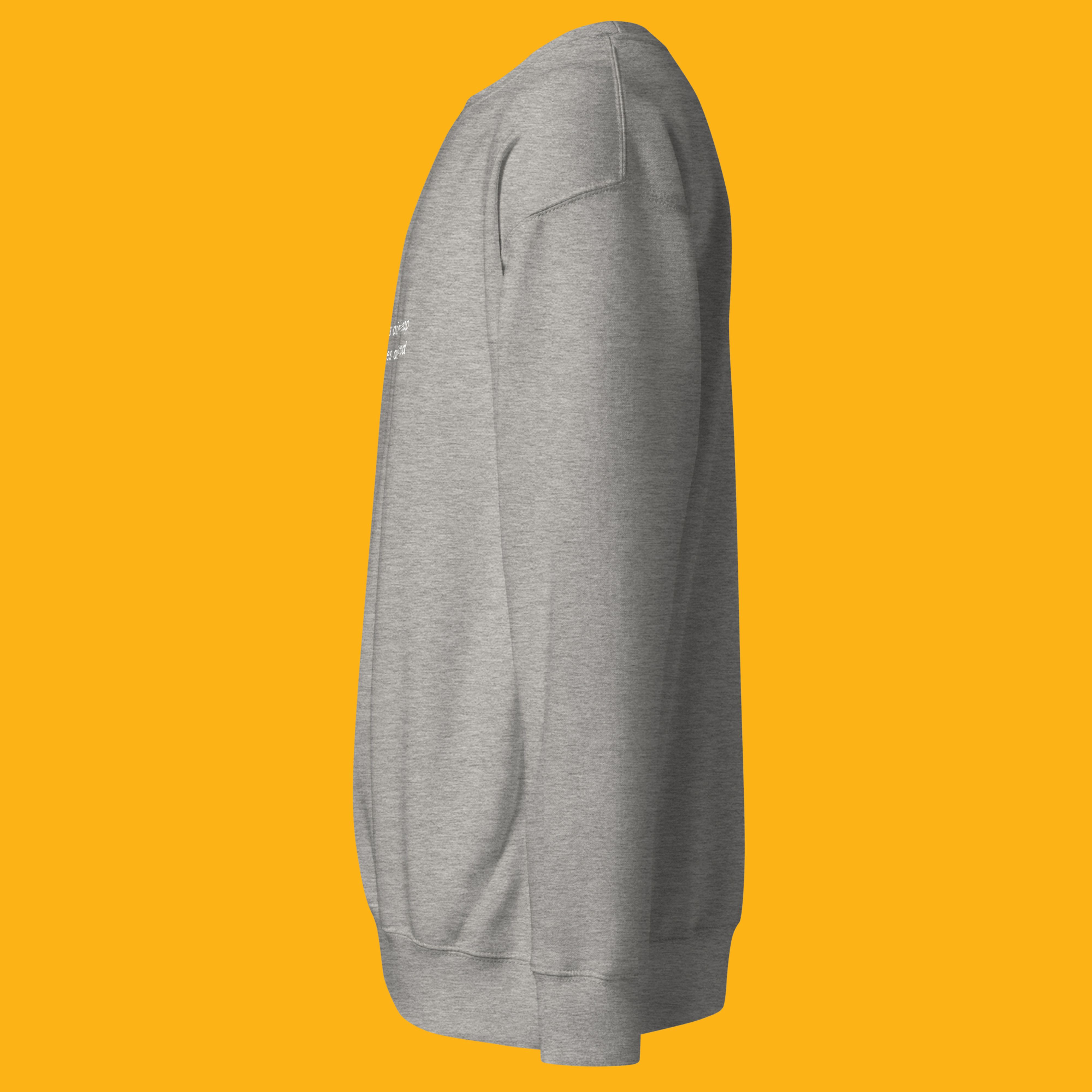 "Good Noodles Ain't Cheap" Carbon Grey Sweatshirt