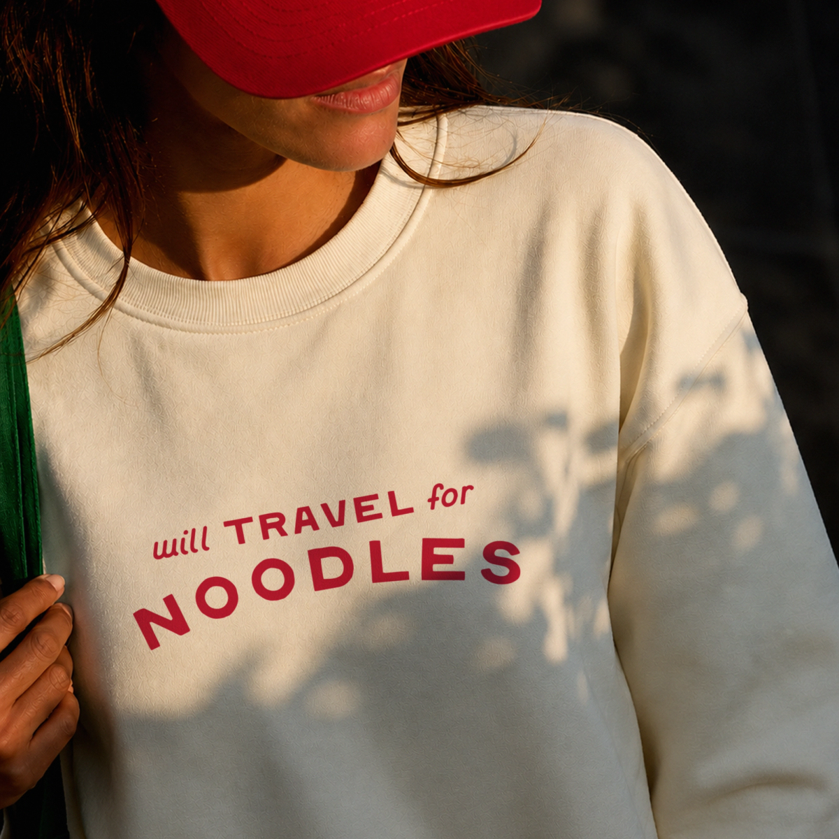 Front of the crewneck sweatshirt