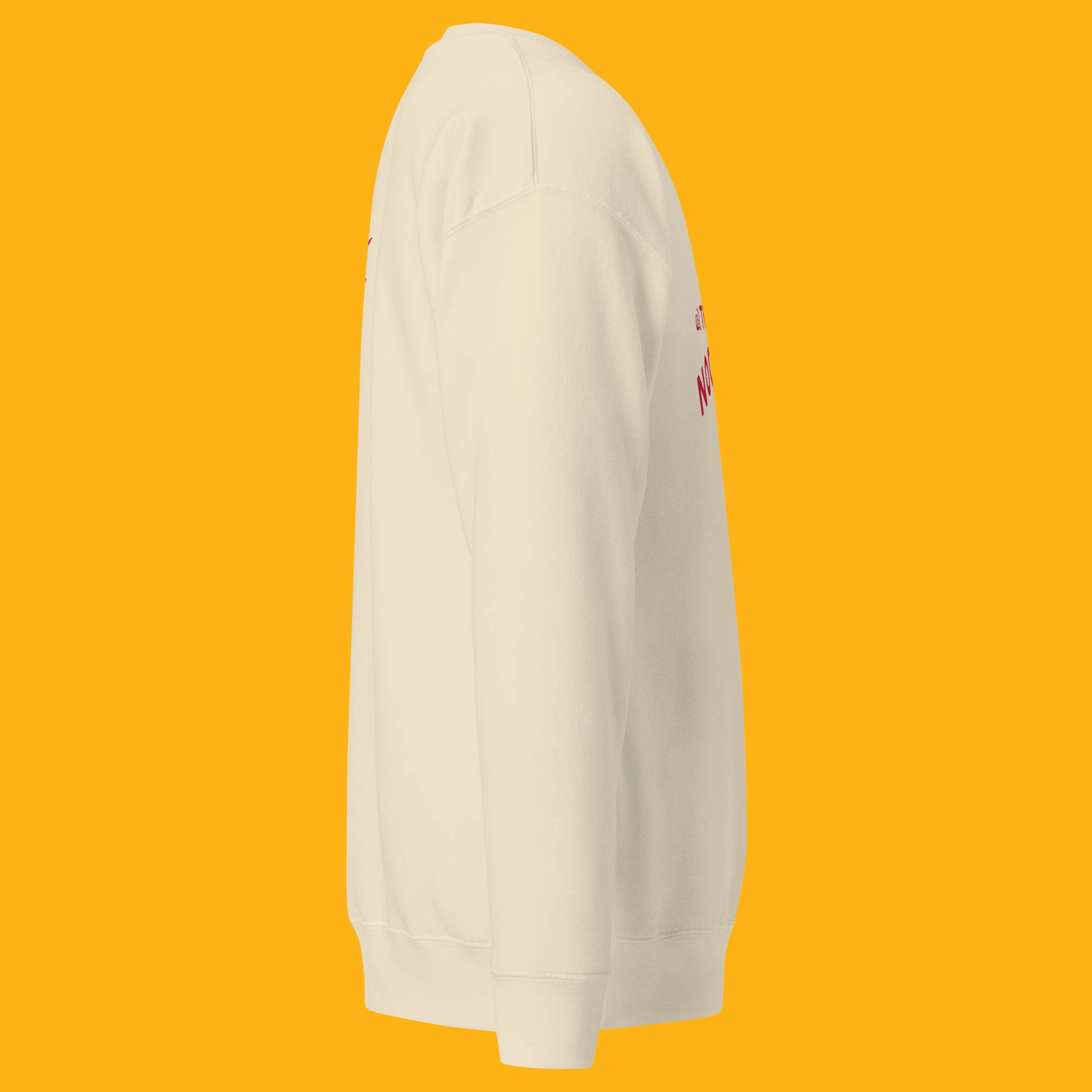 "Will Travel For Noodles" Beige Sweatshirt