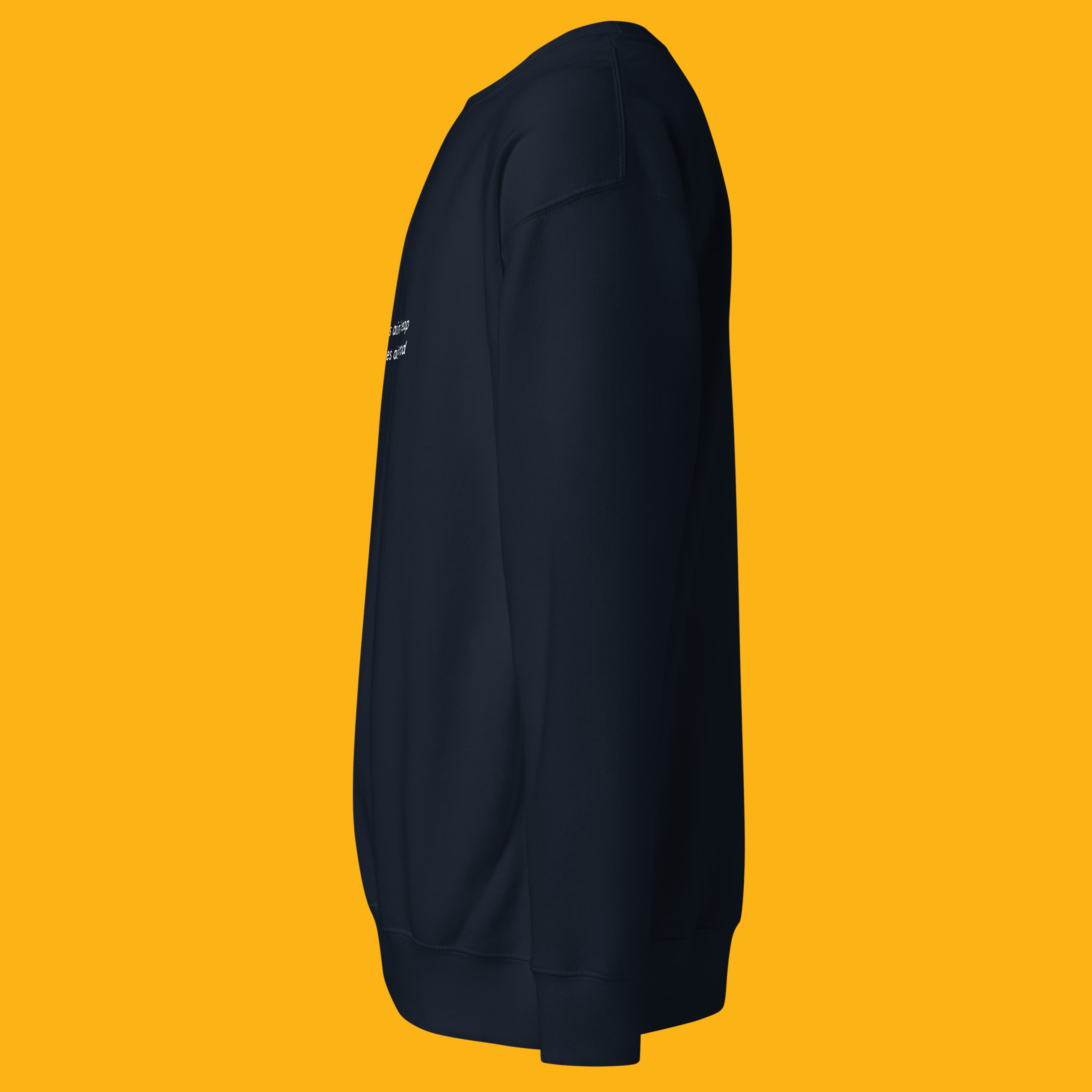 "Good Noodles Ain't Cheap" Navy Blazer Sweatshirt