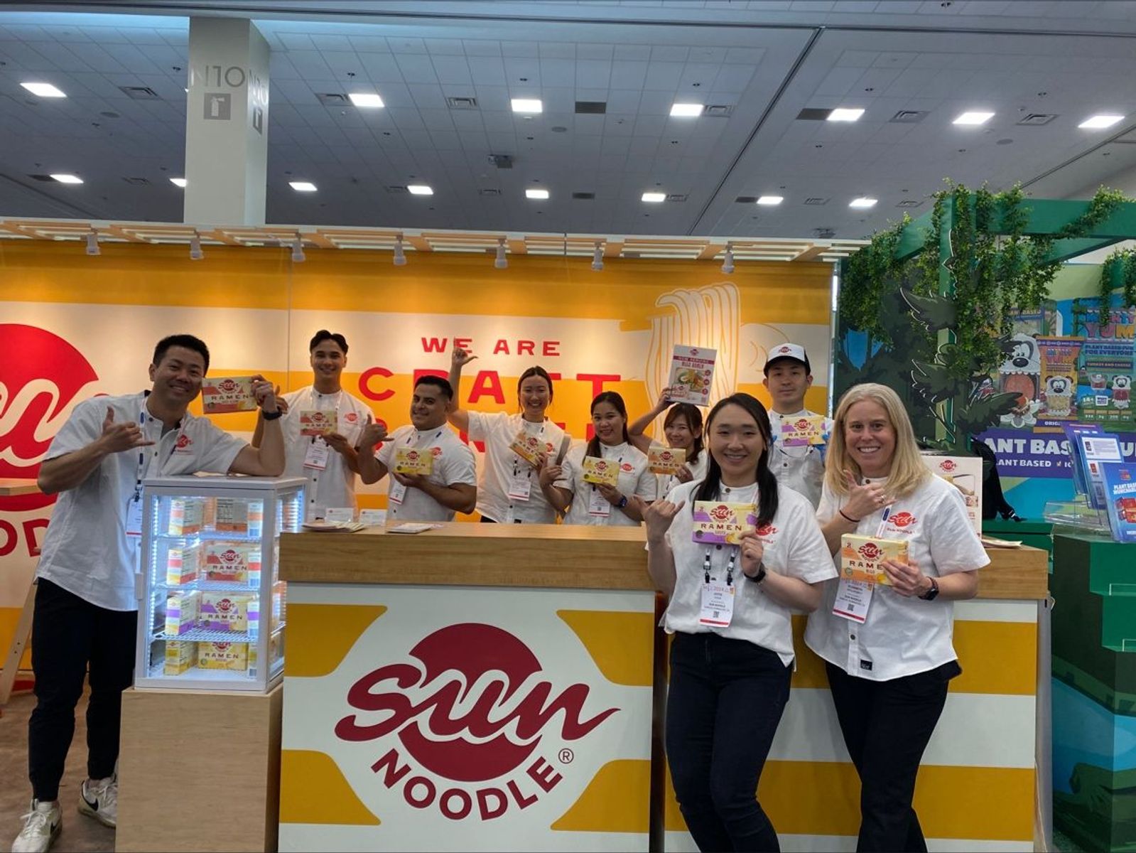 Sun Noodle team at their booth in Expowest 2024