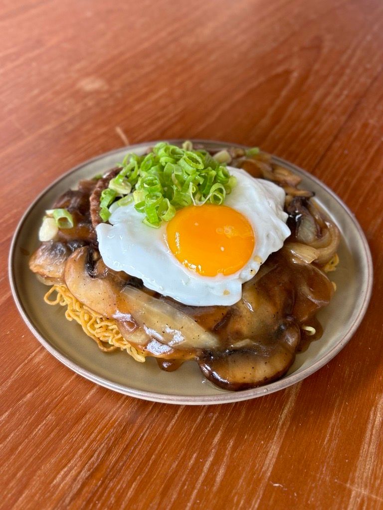 Loco Moco Cake Noodle