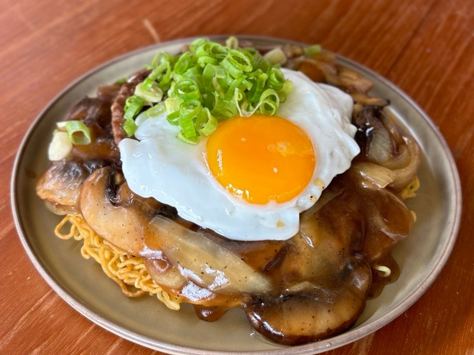 Loco Moco Cake Noodle