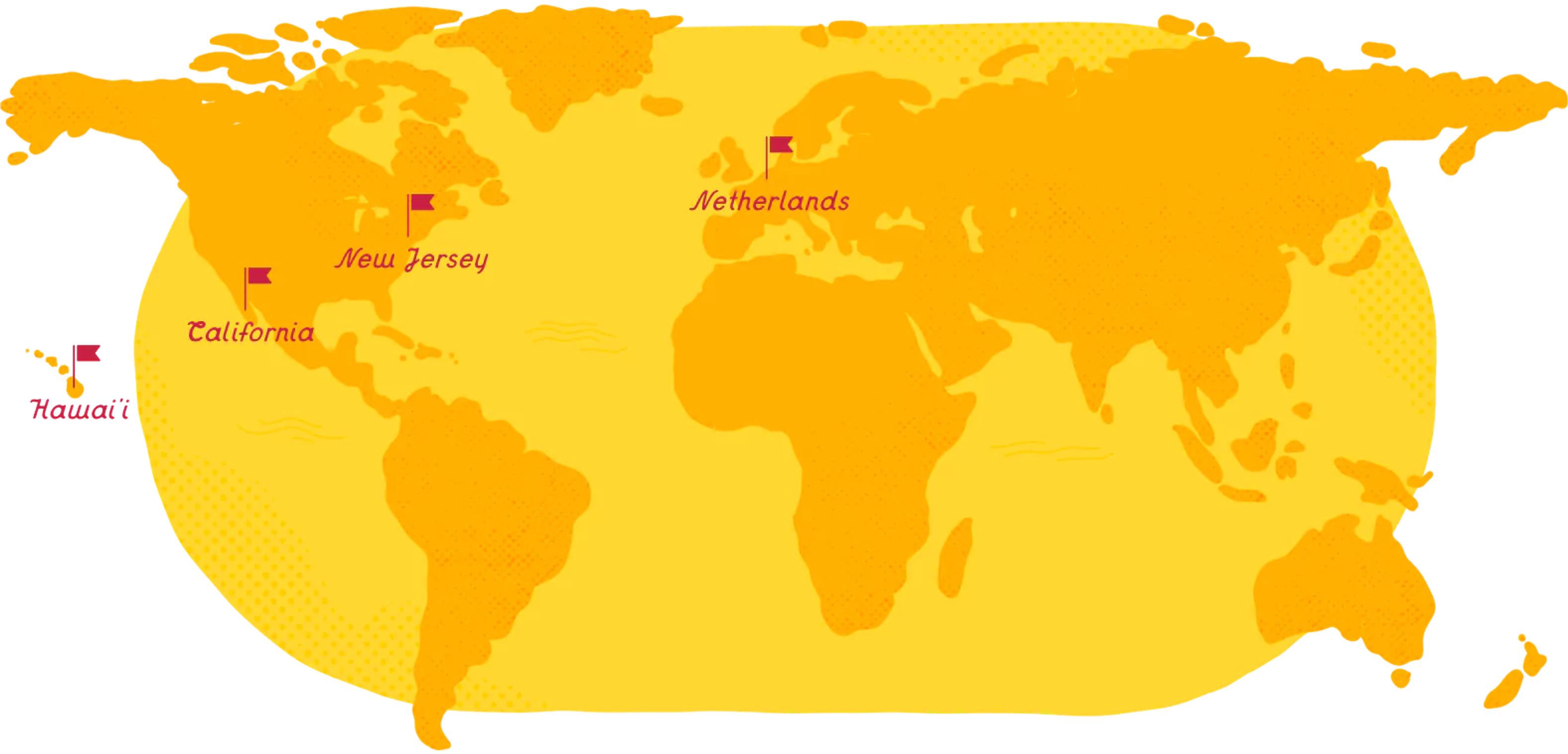 Map of Sun Noodle Locations