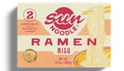 Front view of the Miso ramen product on a transparent background