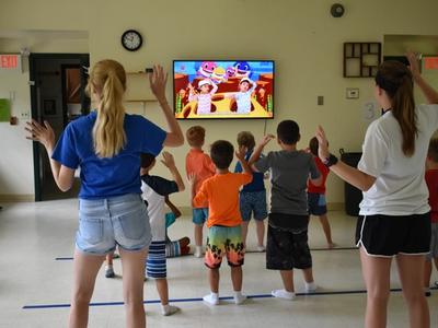 children at dance at Rambling Pines Day Camp