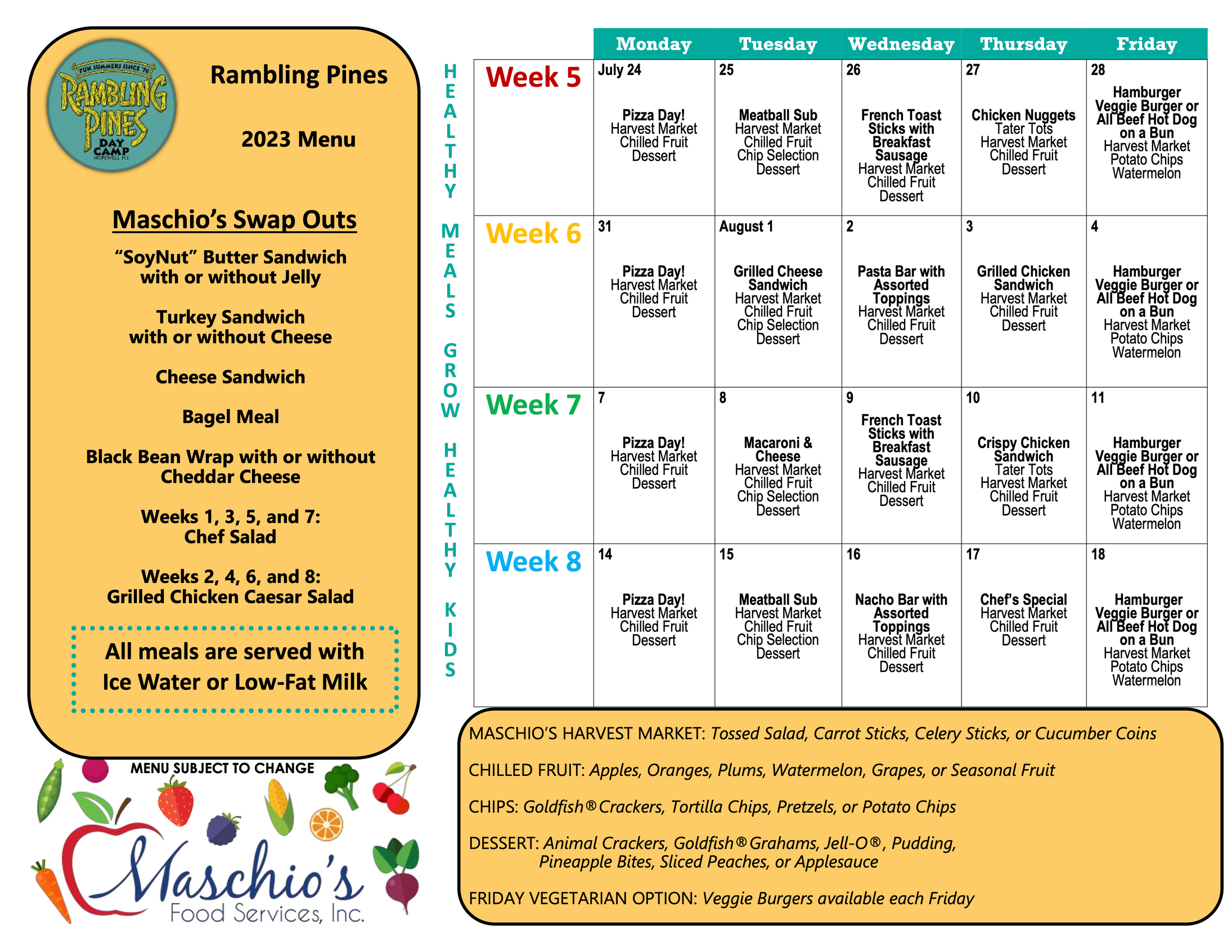 Lunch | Rambling Pines Day Camp