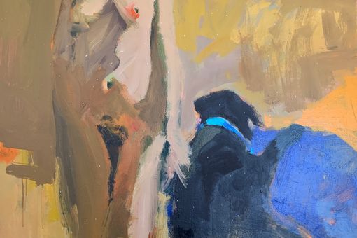 Self portrait Skip Lawrence painting: 'Self portrait'