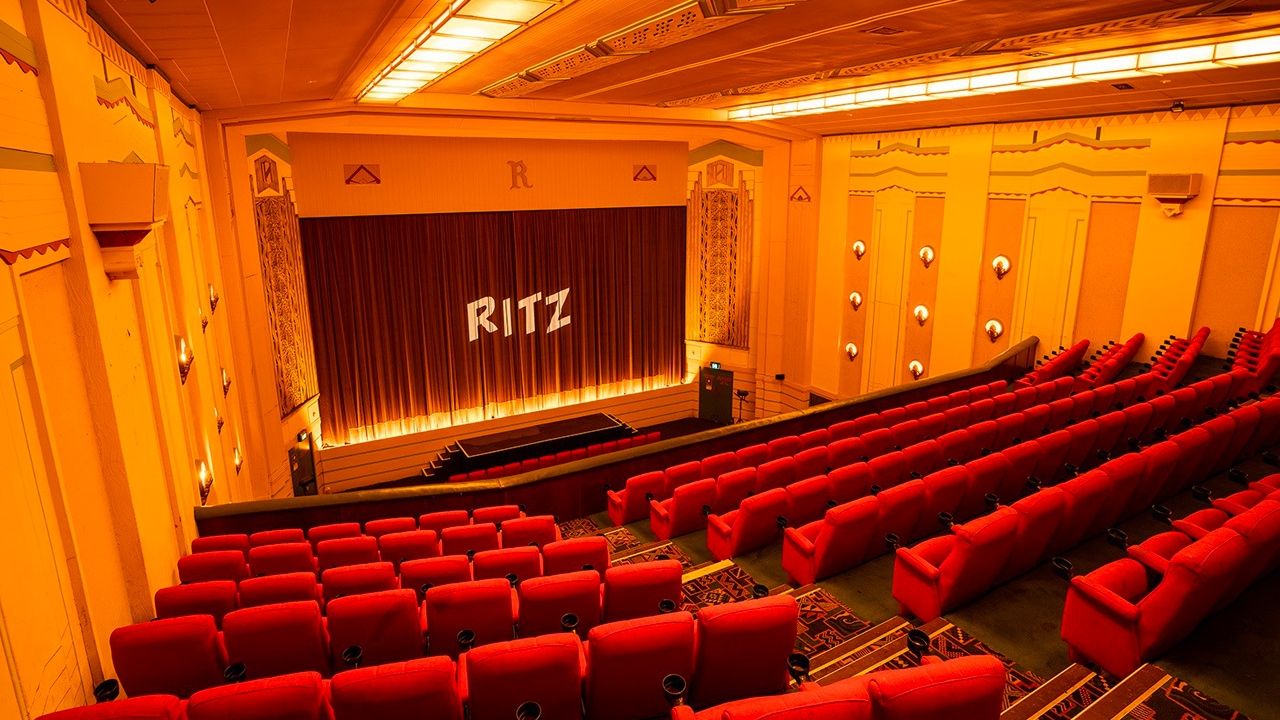 The inside of the Ritz cinema